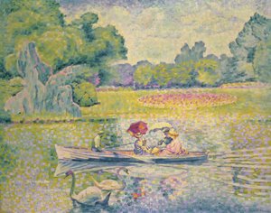 El paseo en el Bois de Boulogne, c.1906 de Henri Edmond Cross
